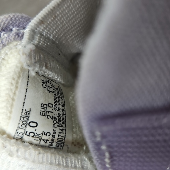 Vans Toddler Checkerboard Sneakers Lavender Size 5.0 - Picture 7 of 7